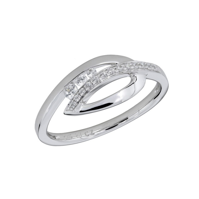 Bague Sélection Cosyns JA5028 Or Blanc 18 carats et diamant
