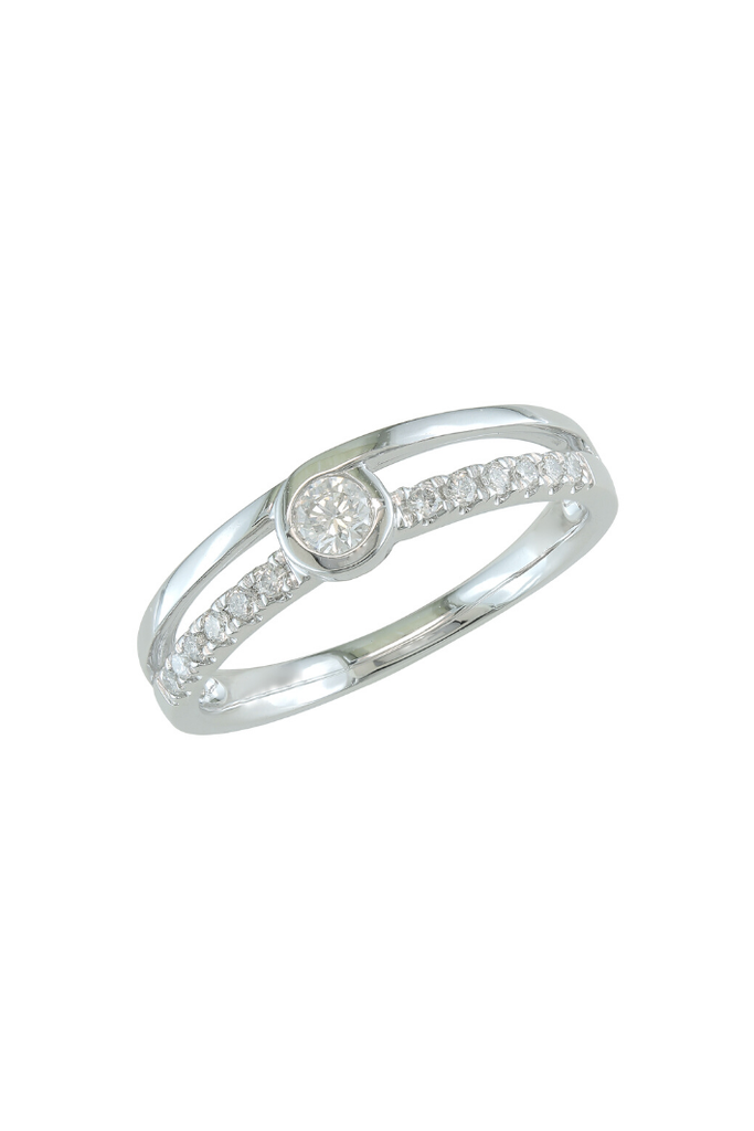 [RE3286] Sélection Cosyns bague en or blanc et diamant RE3286