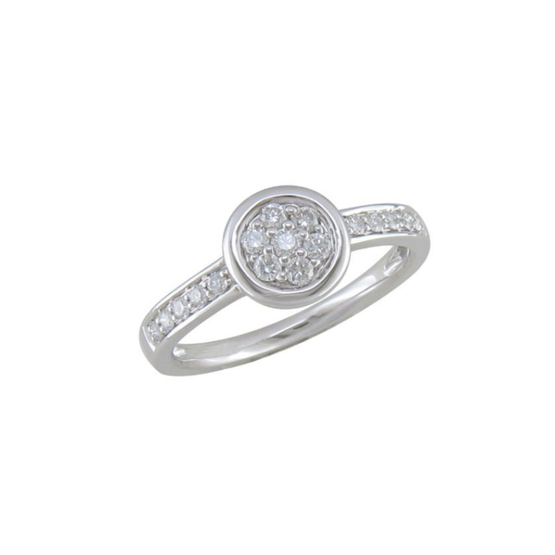 Bague Sélection Cosyns JA3479 Or Blanc 18 carats et diamants