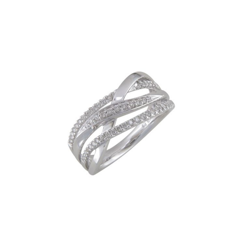 Bague Sélection Cosyns JA3374 Or Blanc 18 carats et diamants