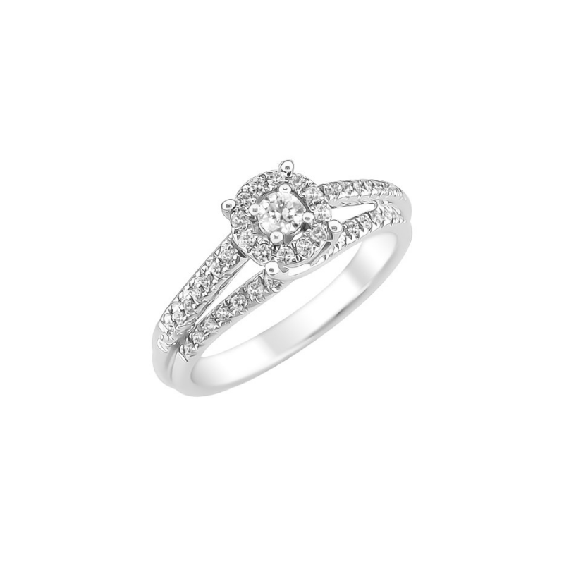 [JA3699-OB] Bague Sélection Cosyns Or Blanc 18 carats et diamants JA3699-OB