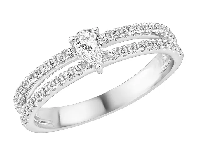 Bague Sélection Cosyns en Or Blanc 18 carats RA4789