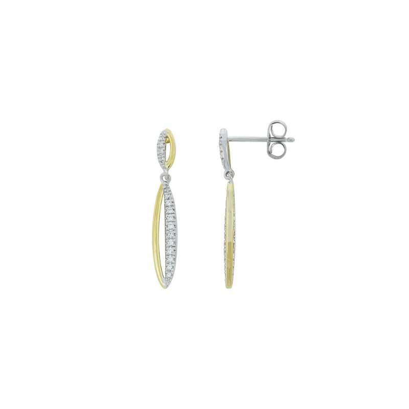 [JA5554] Boucles d'oreilles Sélection Cosyns JA5554 en or blanc et diamants