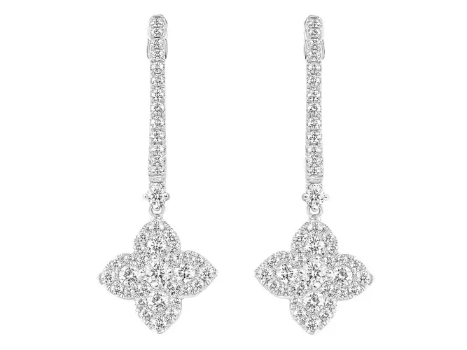 Boucles d'oreilles Sélection Cosyns en Or Blanc 18 carats JA6600