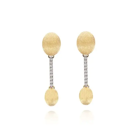 [OS14-583] Boucles d'oreilles Nanis Dancing Elite OS14-583 Or Jaune Diamants