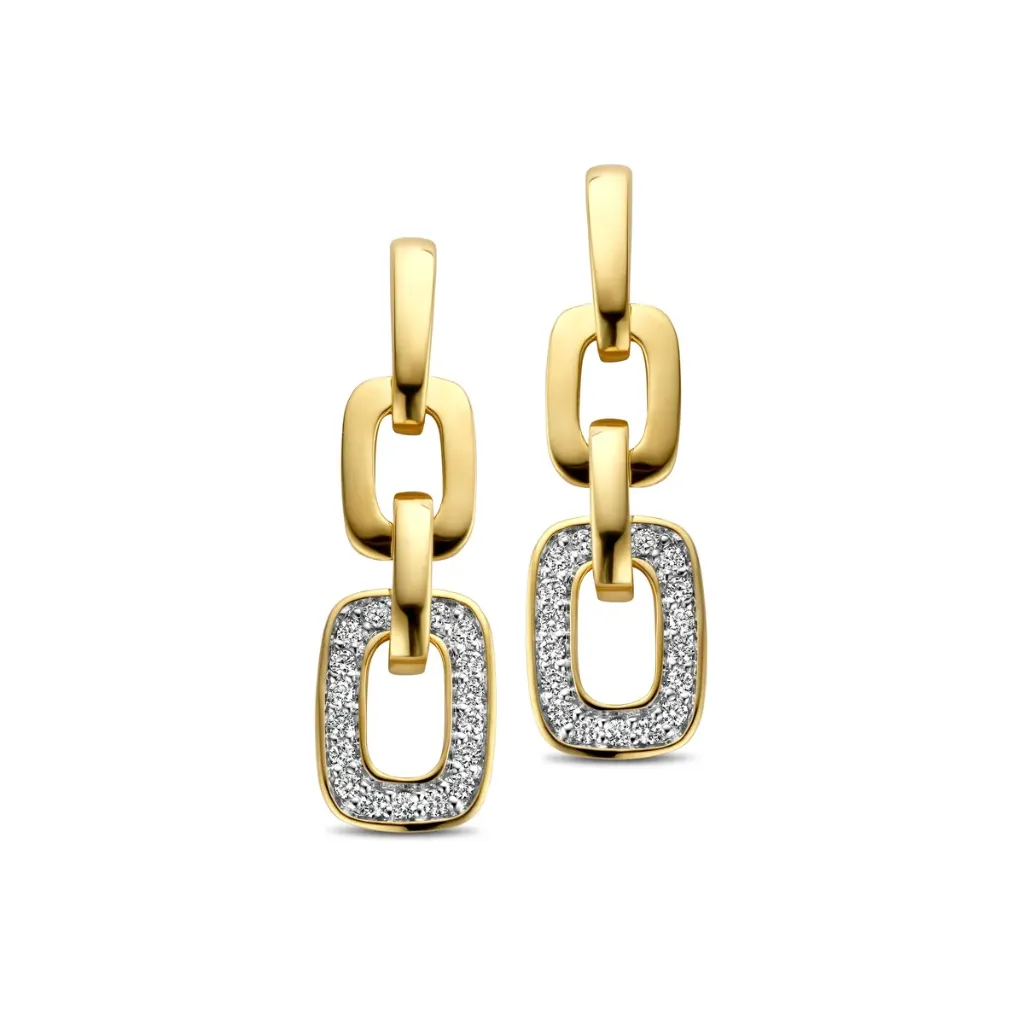 [065625/A] Boucles d'oreilles Sélection Cosyns Bicolore 18 carats 065625/A