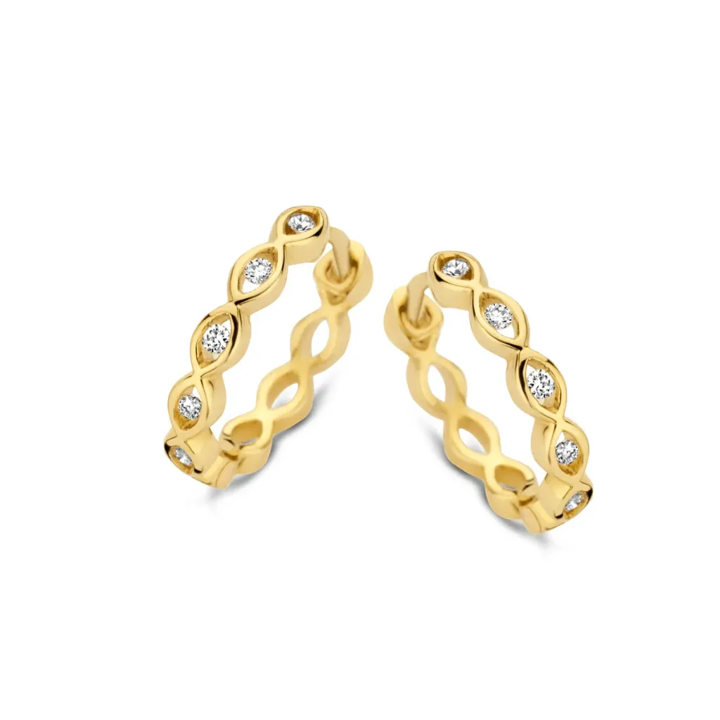 [065722A] Boucles d'oreilles One More Ischia Basics en Or Jaune 065722A