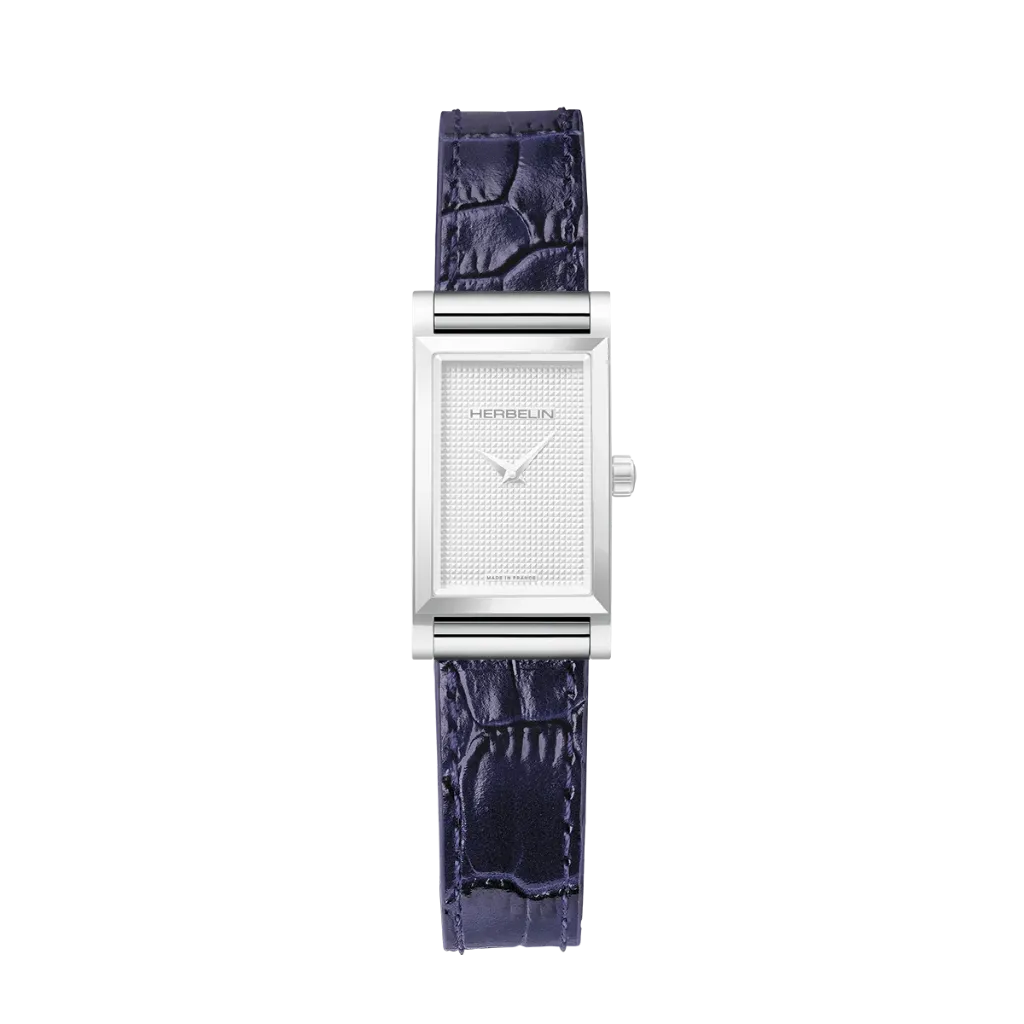 Bracelet Michel Herbelin Antarès Bleu Marin Croco BRAC17048A101