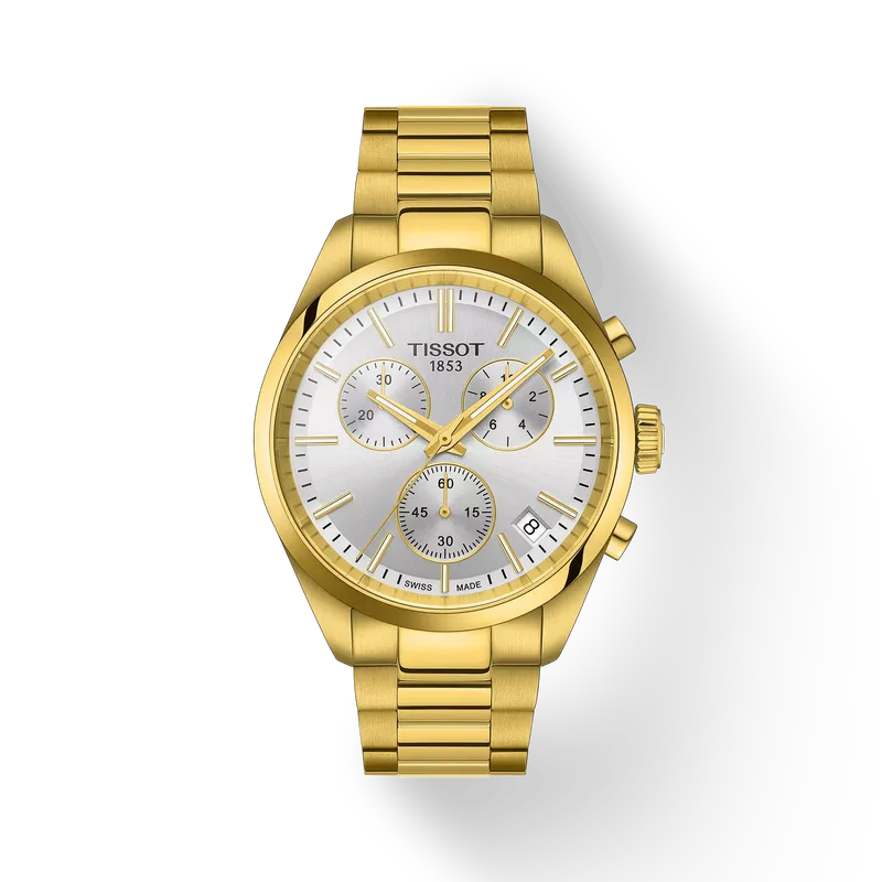 [T150.417.33.031.00] Montre Tissot PR 100 Gold-color Chronographe T150.417.33.031.00