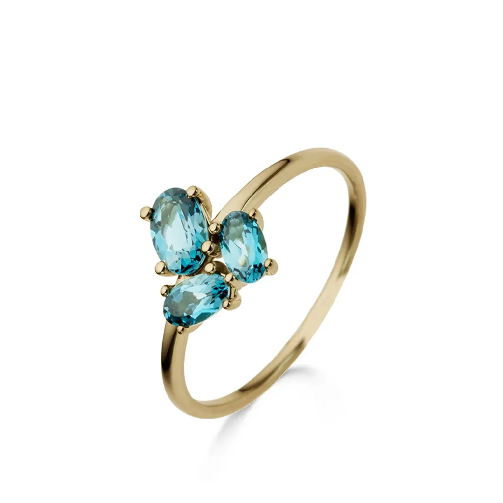 Bague avec motif en Or jaune 18 ct Sélection Cosyns 064801T