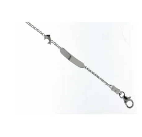 Bracelet d'identité en Or blanc 18 ct Sélection Cosyns 047785