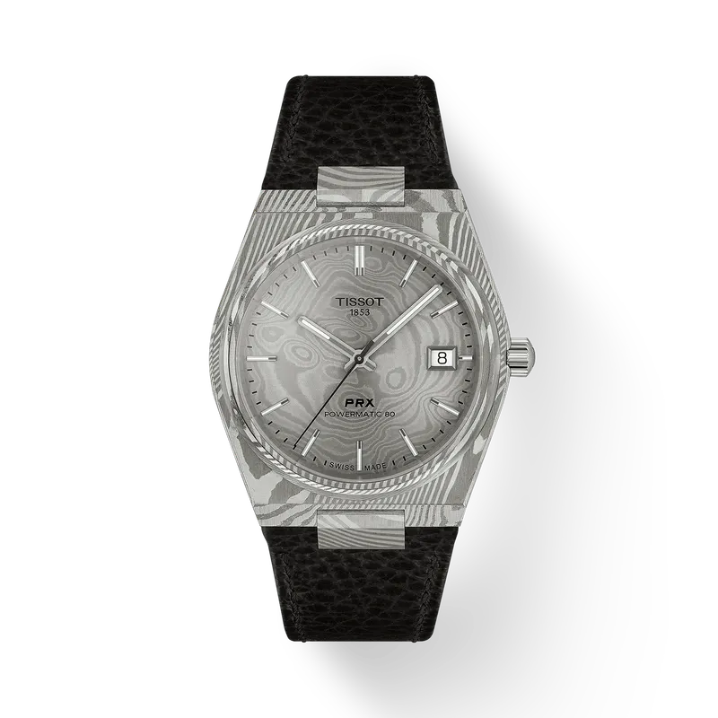 [T137.807.96.081.00] Montre Tissot PRX Acier Damas T137.807.96.081.00