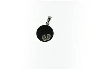 [057064] Pendentif plaque de gravure en Or blanc 18 ct Sélectyion Cosyns 057064