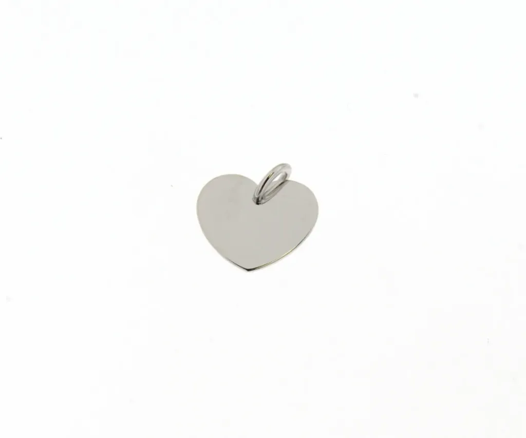 [064877] Pendentif coeur en Or blanc 18 ct Sélection Cosyns 064877