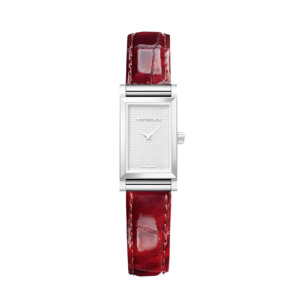 Bracelet Michel Herbelin Antarès Rouge Croco Laqué BRAC17048A110