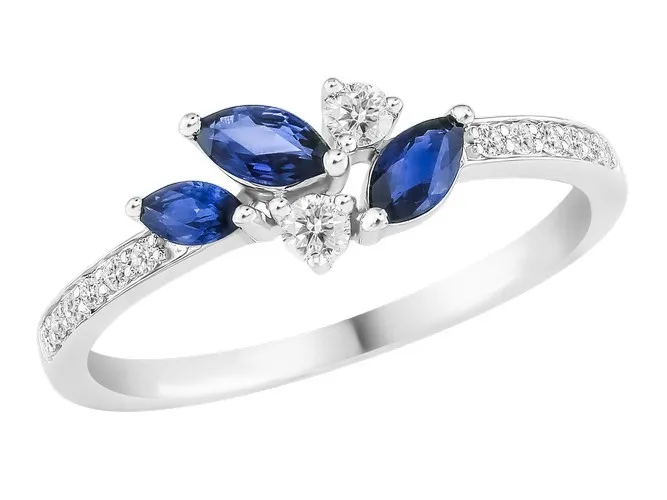 Bague Sélection Cosyns en Or Blanc Saphir 18 carats JA6605-TR