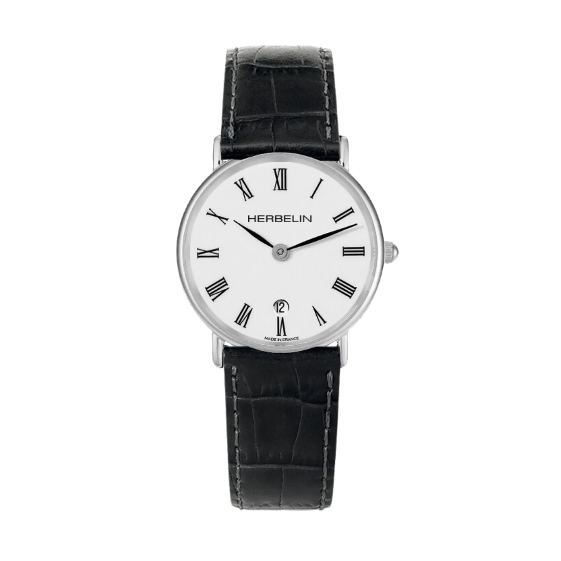[16845AP01] Montre Herbelin Classique Ronde Steel Date 16845AP01